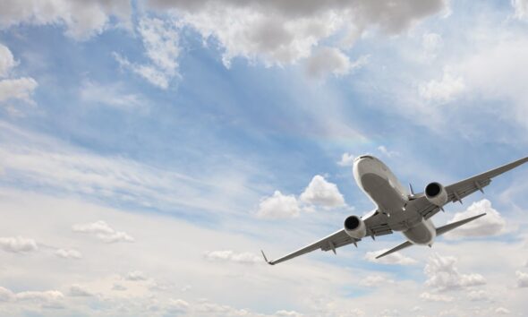 aereo in volo