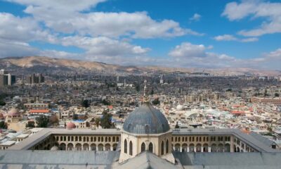 Panoramica Grande Moschea degli Omayyadi Siria Damasco