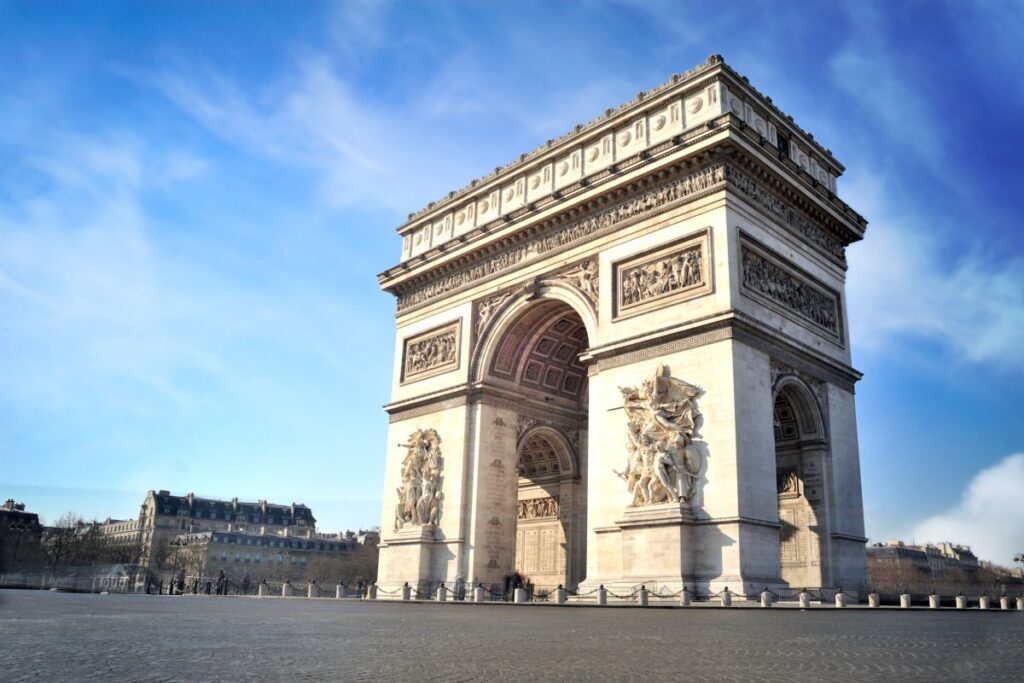 panoramica Parigi Arco di Trionfo