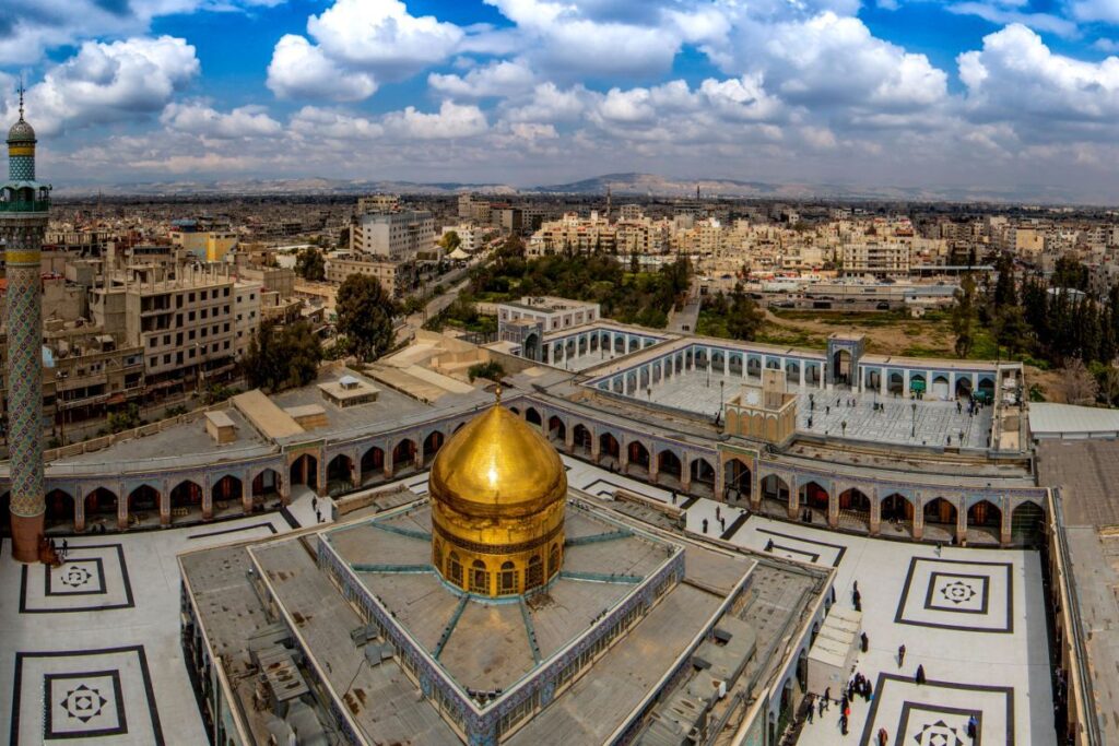 Panoramica Santuario di Sayyda Zainab Damasco Siria