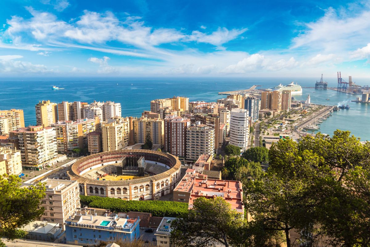 panoramica Malaga Spagna