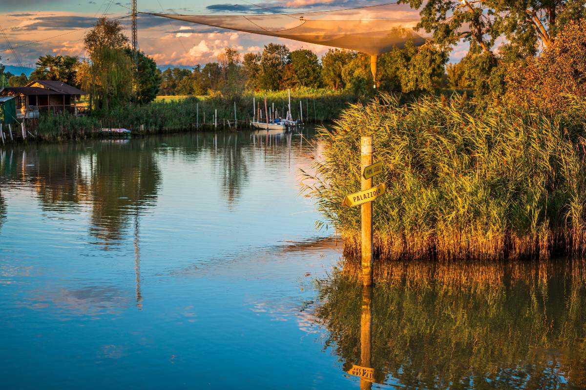 Uno scorcio della laguna nei dintorni di Marano, in Friuli