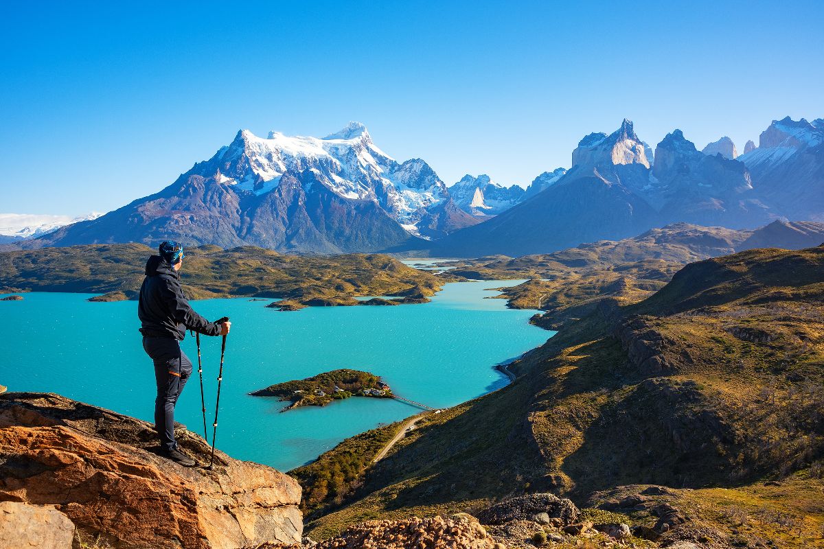 Veduta della Patagonia, in Cile