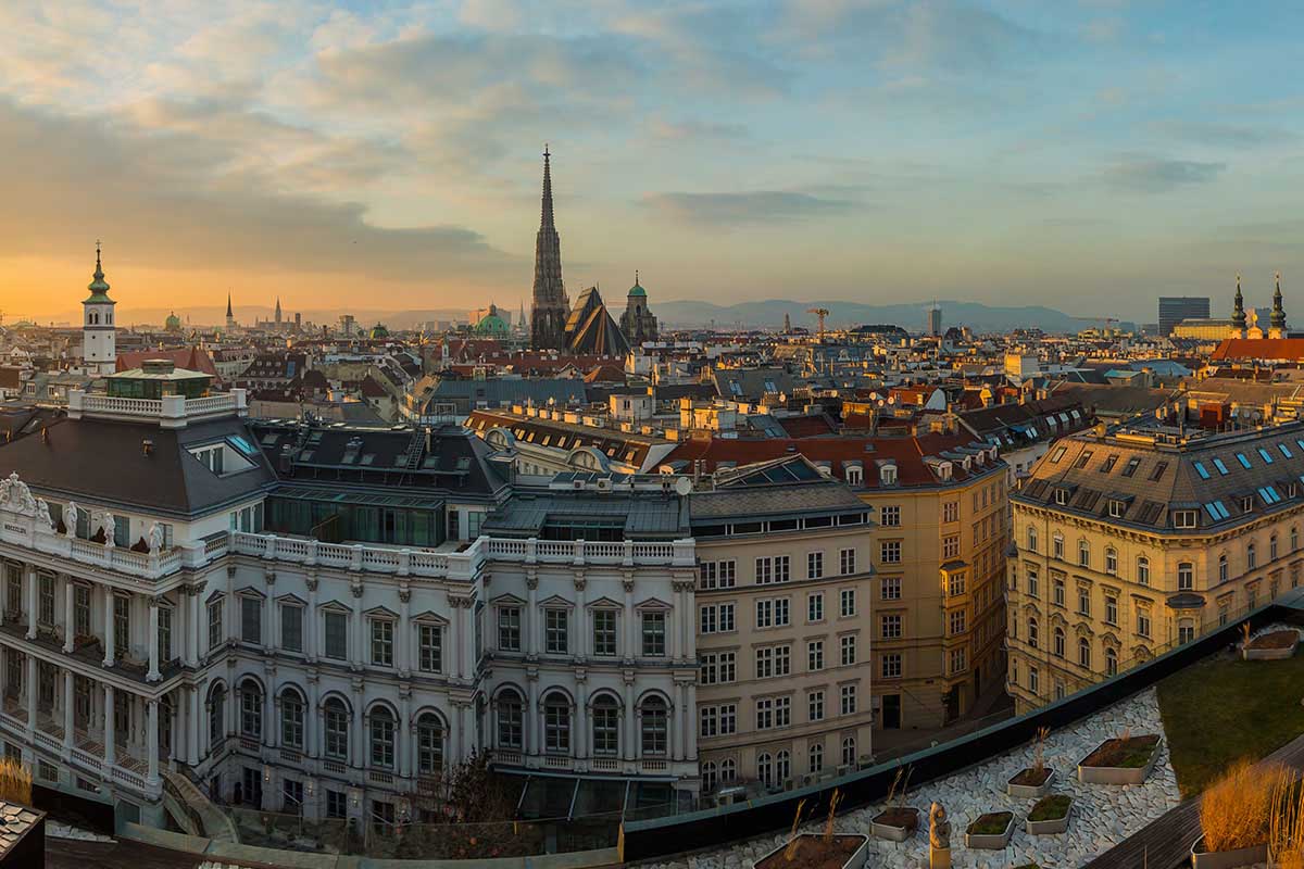 Panoramica della città di Vienna