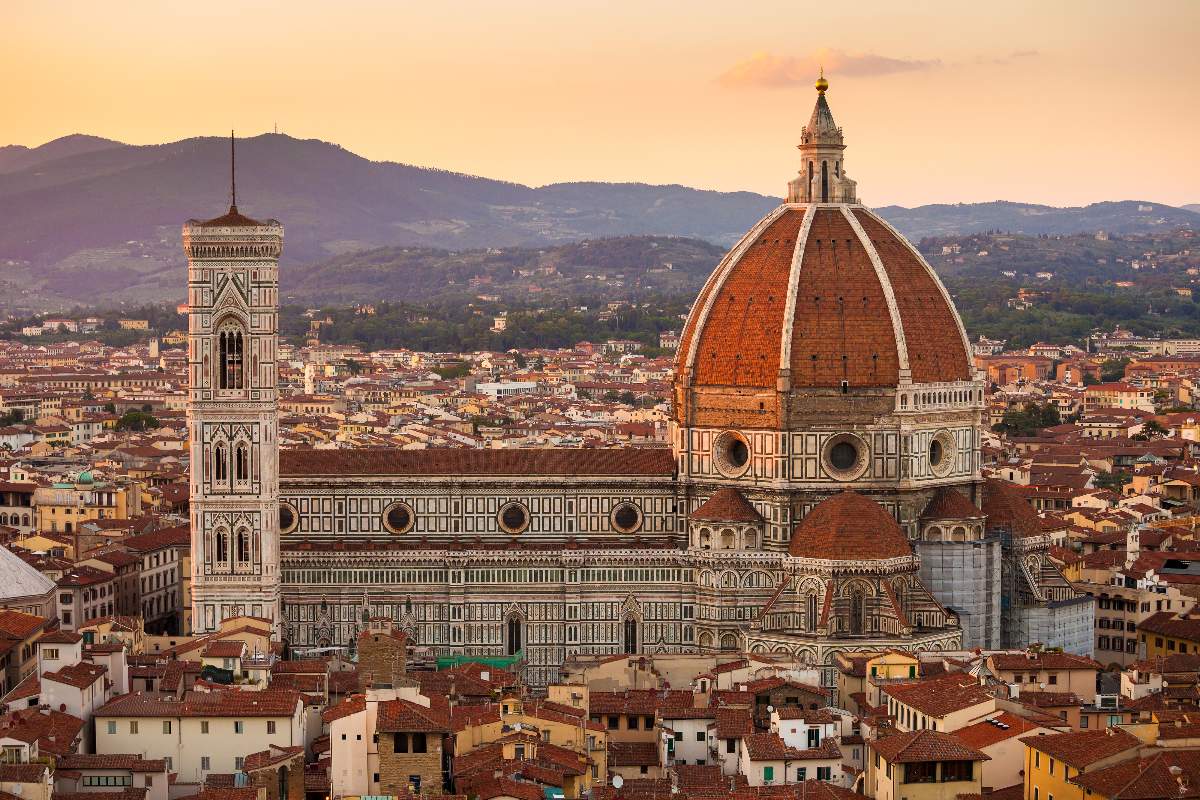 Vista sulla basilica di Santa Maria Novella a Firenze