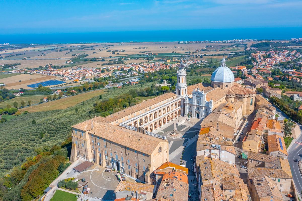 Vista dall'alto della basilica di Loreto