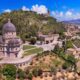 Vista dall'alto della basilica di Todi in Umbria