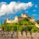 Veduta panoramica del castello scaligero di Soave, vicino a Verona