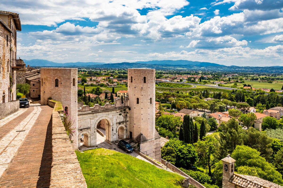 Vista dalle mura della Porta di Venere a Perugia