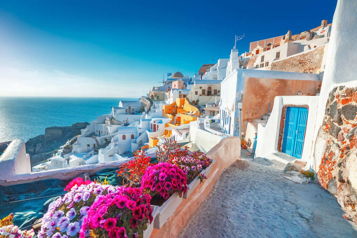 Vista di Santorini, Grecia