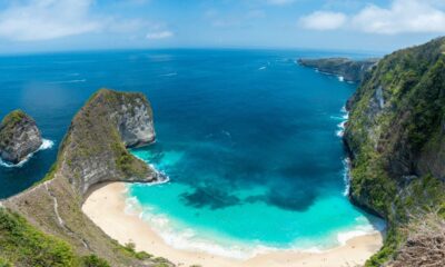 Panoramica della spiaggia di Kelingking, Indonesia