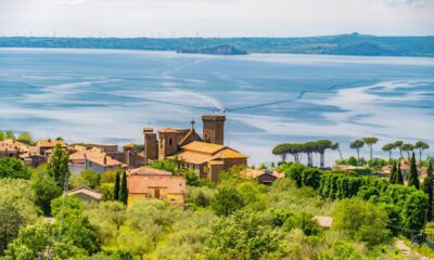Uno scorcio del algo di Bolsena e del suo castello