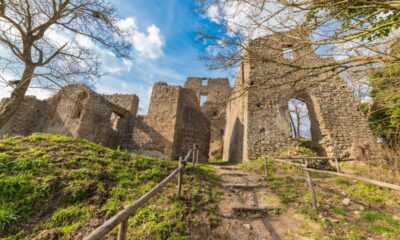 Lazio, particolare dei resti del borgo di Monterano